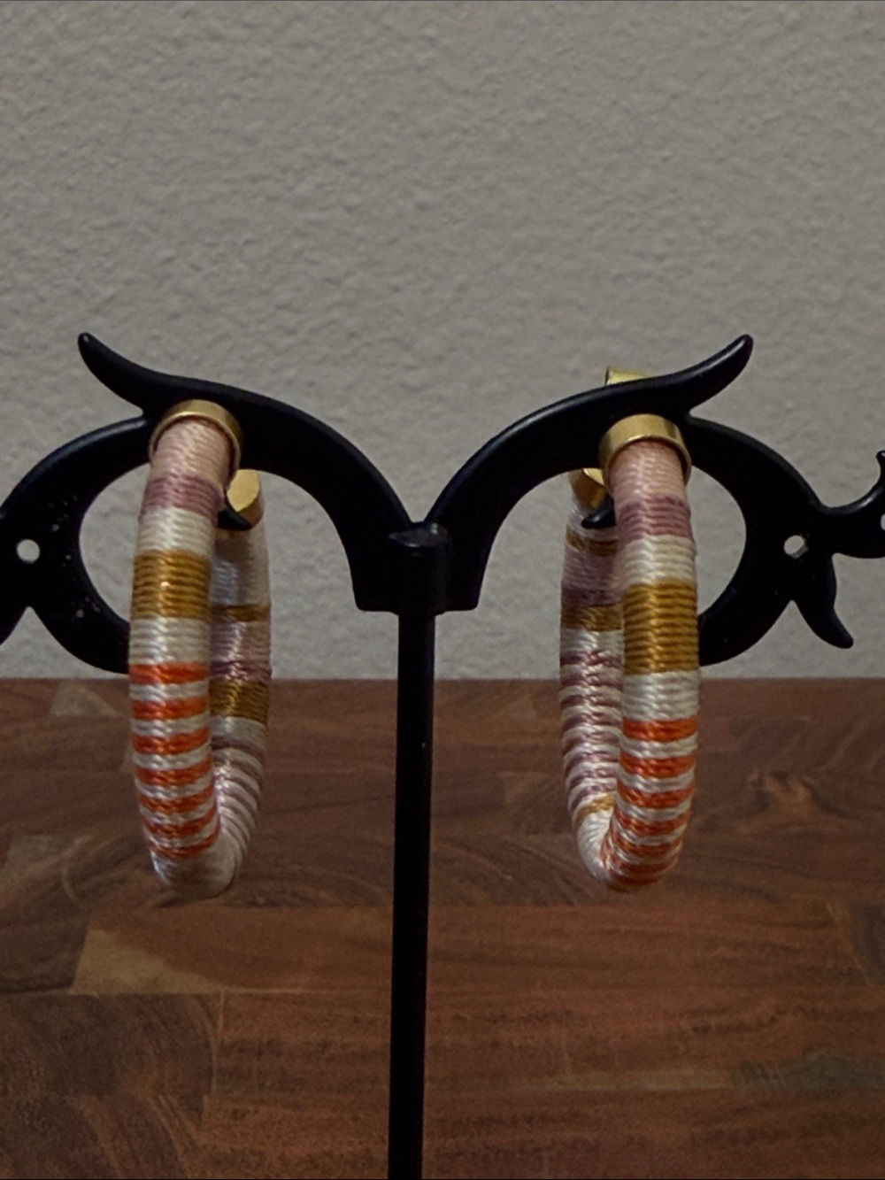Madewell Threaded Wrap Med Chunky Hoop Earrings